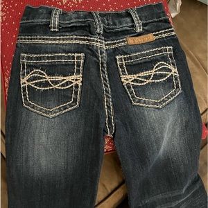 Girls Cowgirl Tuff Don’t Fence Me In Boot Cut Jeans.